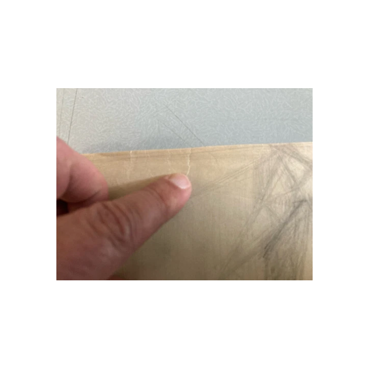 NOUVELLE ANNONCETableau Huile sur Carton Fillette Ouvrage Coutur