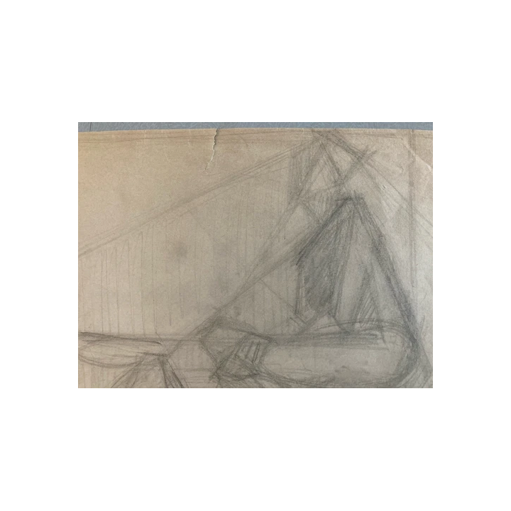 NOUVELLE ANNONCETableau Huile sur Carton Fillette Ouvrage Coutur