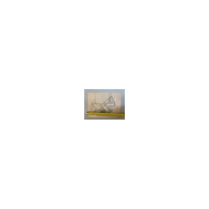 NOUVELLE ANNONCETableau Huile sur Carton Fillette Ouvrage Coutur