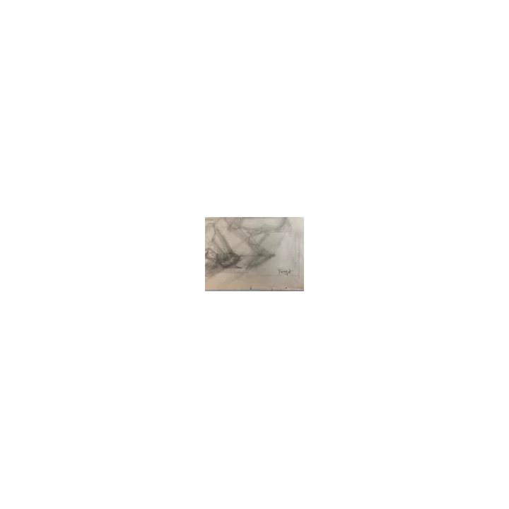 NOUVELLE ANNONCETableau Huile sur Carton Fillette Ouvrage Coutur