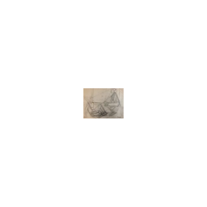 NOUVELLE ANNONCETableau Huile sur Carton Fillette Ouvrage Coutur