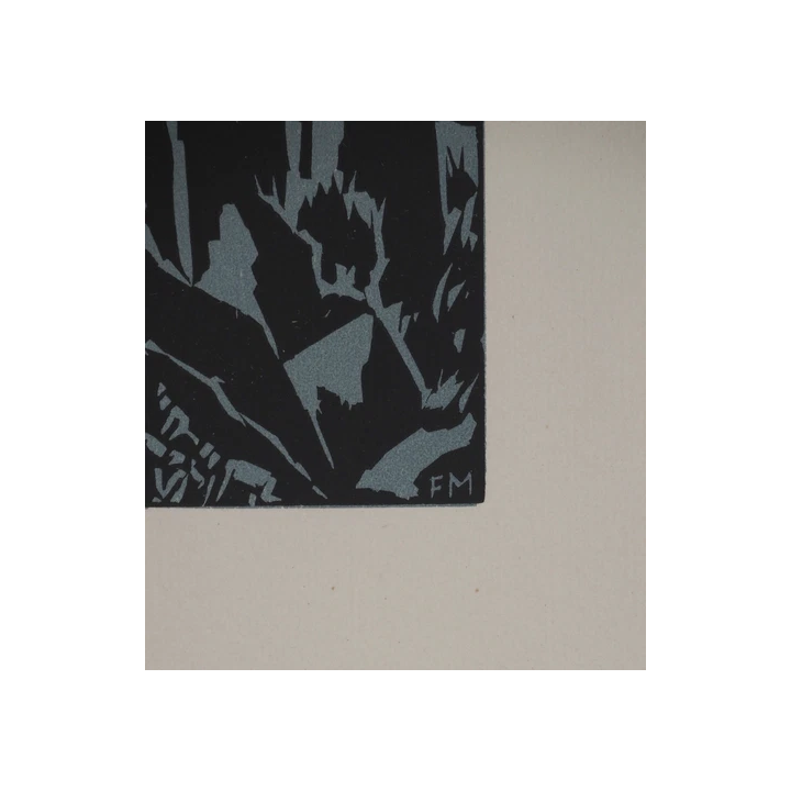 NOUVELLE ANNONCETres Beau Pastel Gras grand portrait femme Fauve