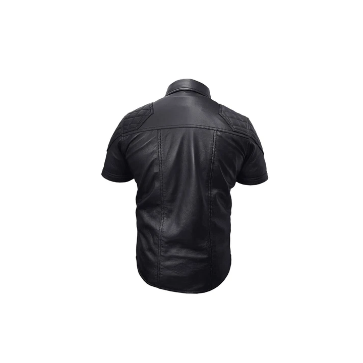 NOUVELLE ANNONCEGilet De Biker En Cuir Noir Réel Renforcé Avec