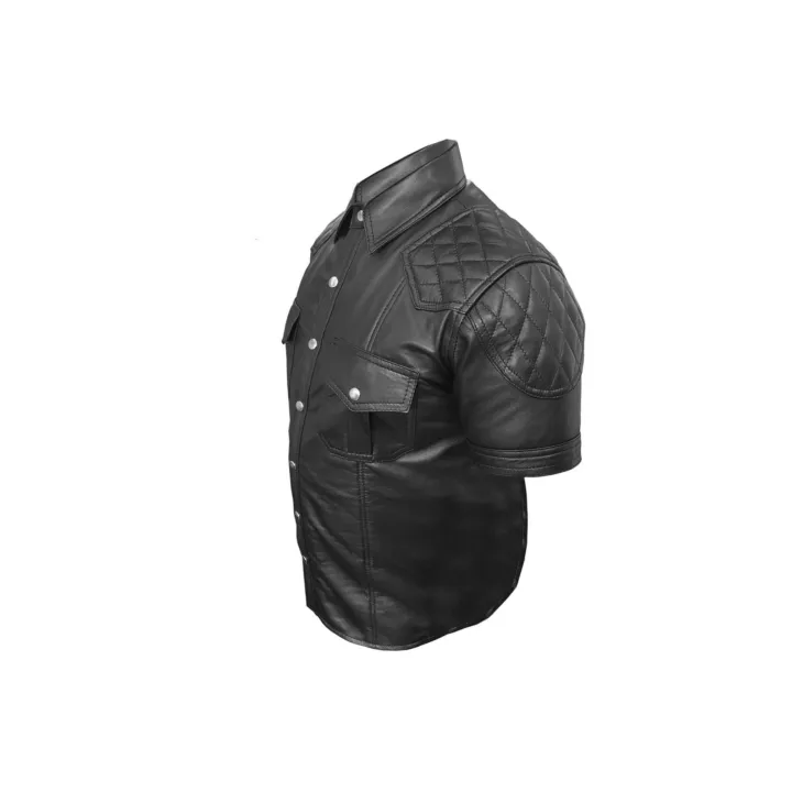 NOUVELLE ANNONCEGilet De Biker En Cuir Noir Réel Renforcé Avec