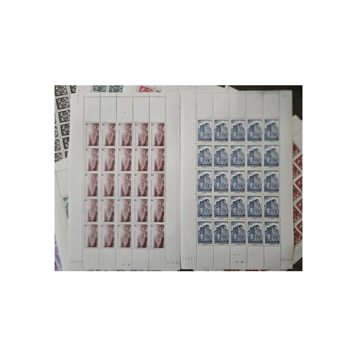 BLOC N 3 TIMBRES DE FRANCE PEXIP NEUF AVEC CHARNIÈRES ANNÉE 19