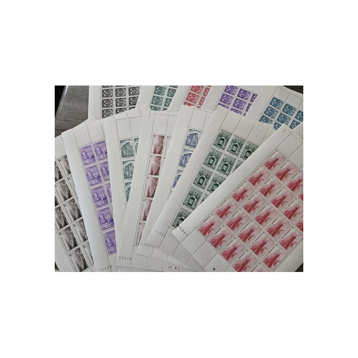 BLOC N 3 TIMBRES DE FRANCE PEXIP NEUF AVEC CHARNIÈRES ANNÉE 19
