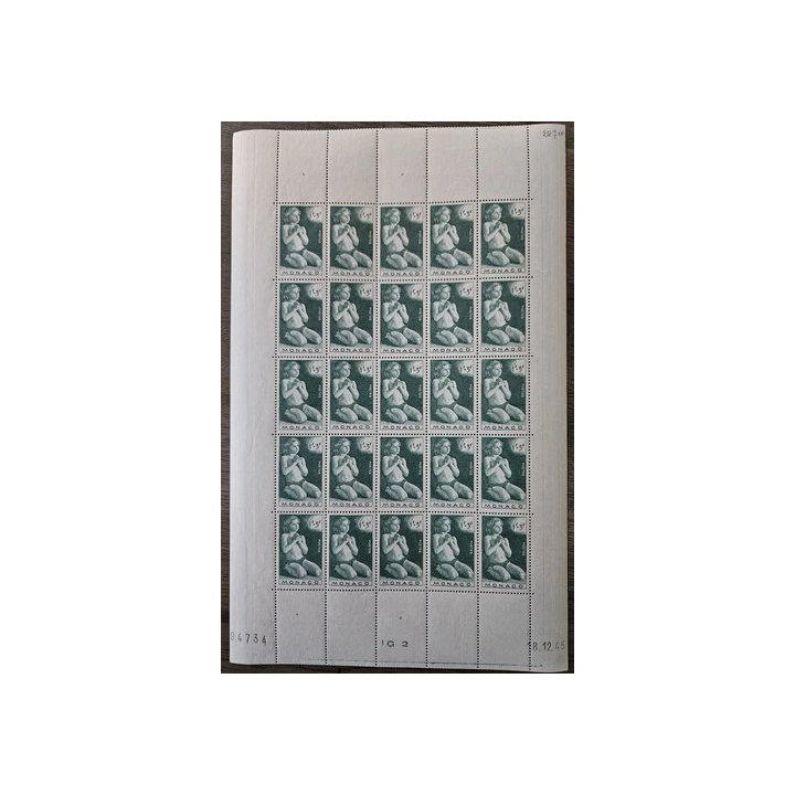 NOUVELLE ANNONCEMonaco 1943 feuille sheet neuf Yt 249  264 blaso