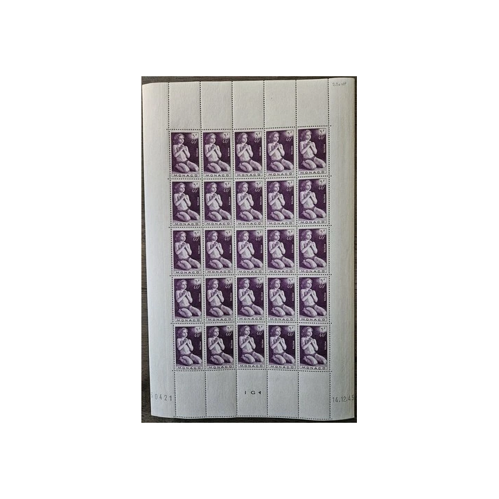 NOUVELLE ANNONCEMonaco 1943 feuille sheet neuf Yt 249  264 blaso