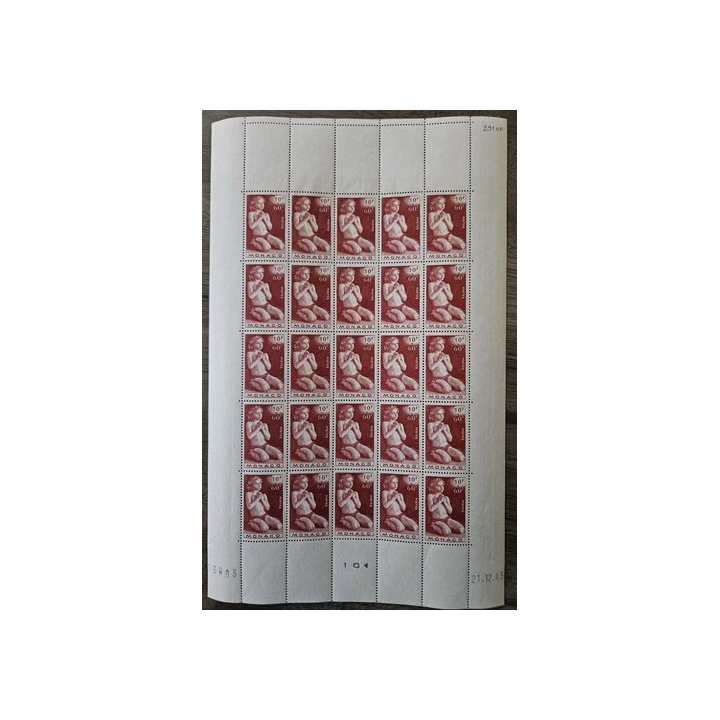 NOUVELLE ANNONCEMonaco 1943 feuille sheet neuf Yt 249  264 blaso