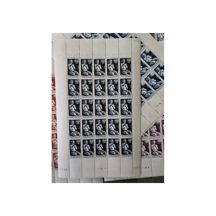 NOUVELLE ANNONCEMonaco 1943 feuille sheet neuf Yt 249  264 blaso