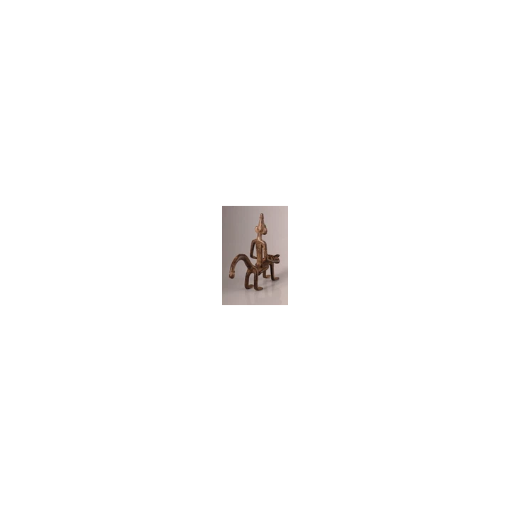 NOUVELLE ANNONCE13880 Senufo Cavalier Bronze Figurine Côte DIvo