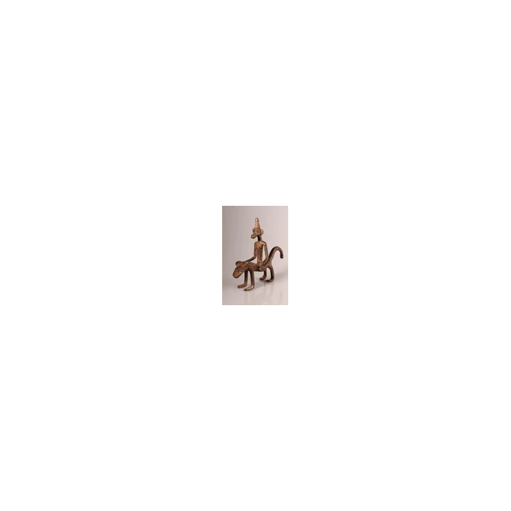 NOUVELLE ANNONCE13880 Senufo Cavalier Bronze Figurine Côte DIvo