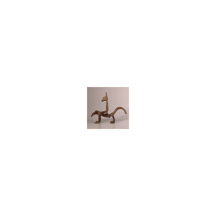 NOUVELLE ANNONCE13880 Senufo Cavalier Bronze Figurine Côte DIvo