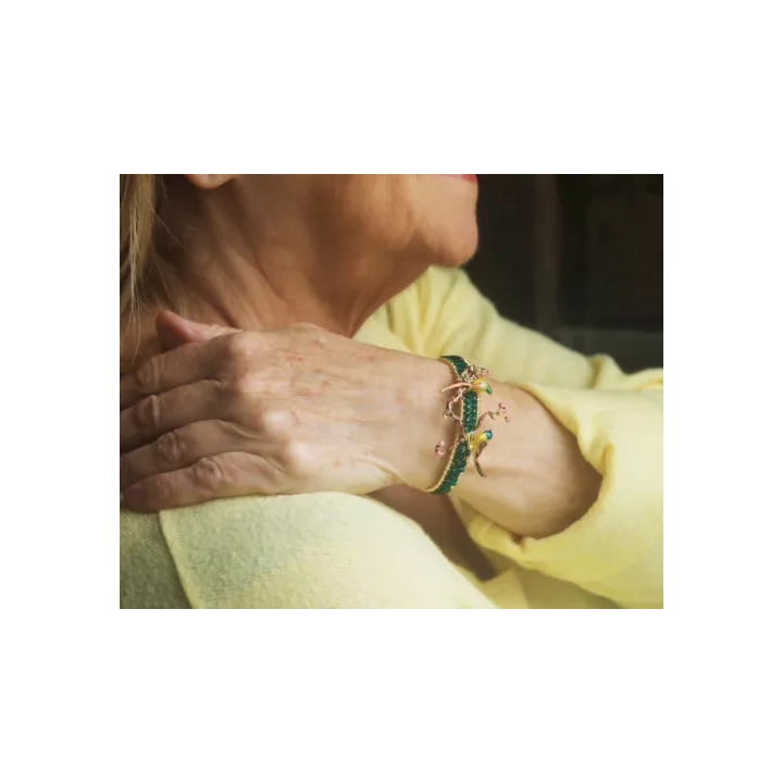 Bracelet Argenté Art Deco Filigrane Mariage Vintage Style Great