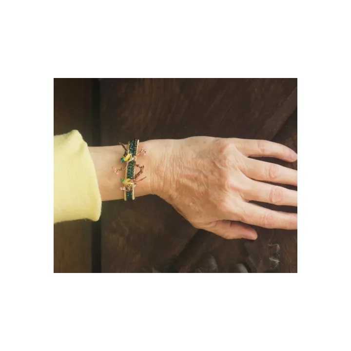Bracelet Argenté Art Deco Filigrane Mariage Vintage Style Great