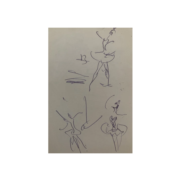 CHARLES KIFFER 1902-1992 SCENE DE DANSE BALLET KATHERINE DUNHAM 
