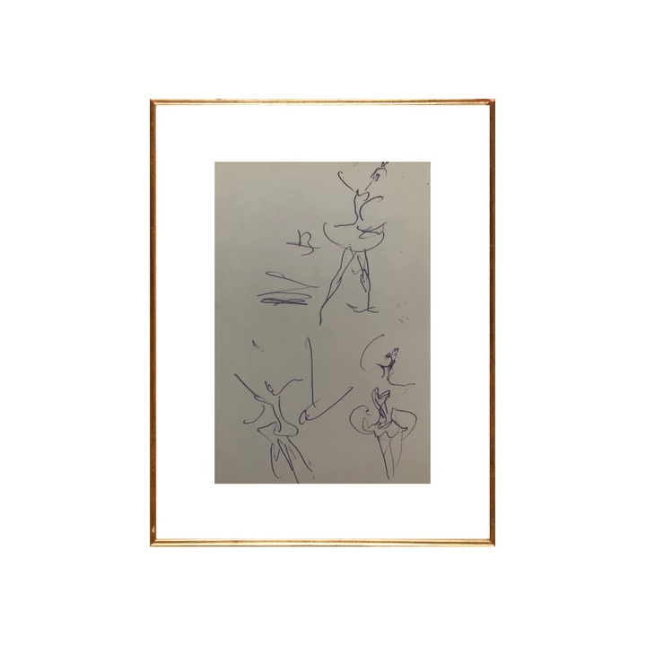 CHARLES KIFFER 1902-1992 SCENE DE DANSE BALLET KATHERINE DUNHAM 