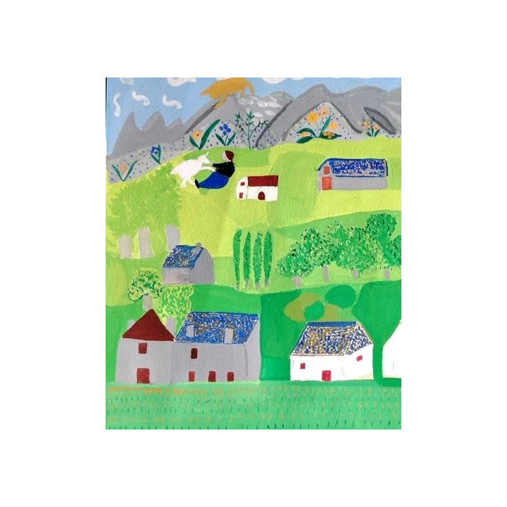 NOUVELLE ANNONCEDessin ancien portrait petit garçon cheval de b