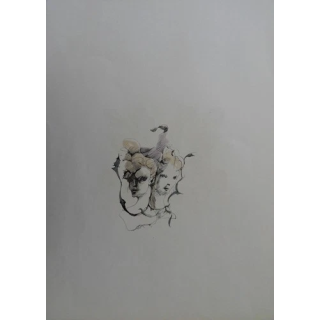 NOUVELLE ANNONCEUmberto MASTROIANNI  La Sorcière Lithographie s