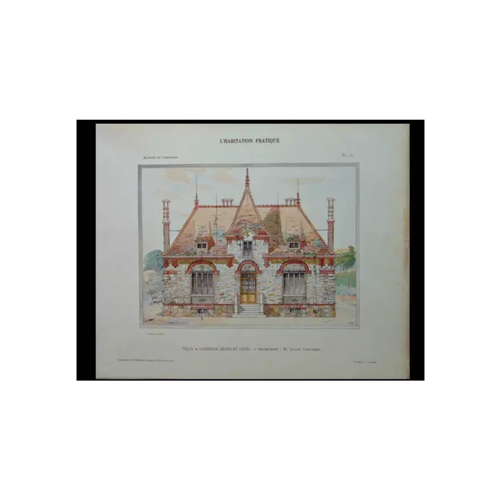 NOUVELLE ANNONCEGABRIEL GUEVREKIAN SALON FUMOIR - 1929 - POCHOIR