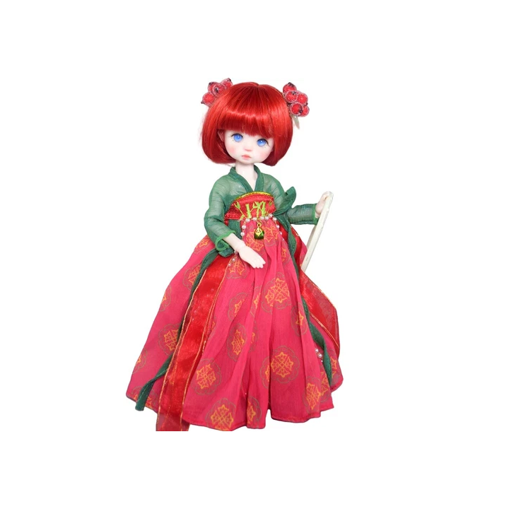 NOUVELLE ANNONCEMode 16 30cm Poupée BJD  Orange Clair Jolis Che