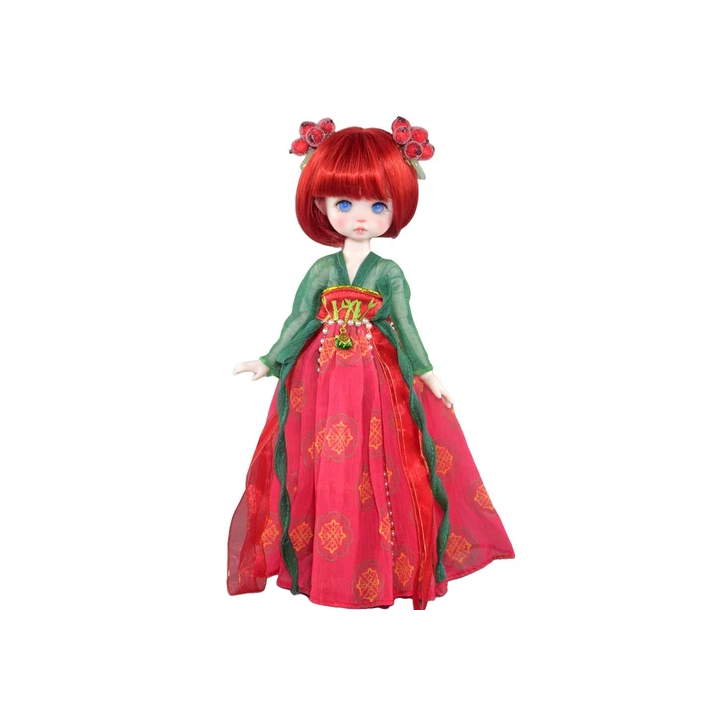 NOUVELLE ANNONCEMode 16 30cm Poupée BJD  Orange Clair Jolis Che