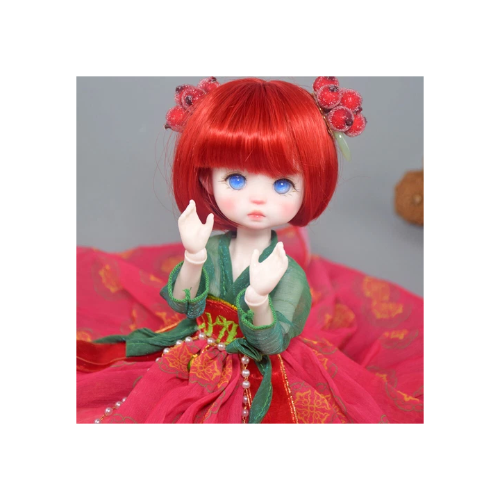 NOUVELLE ANNONCEMode 16 30cm Poupée BJD  Orange Clair Jolis Che