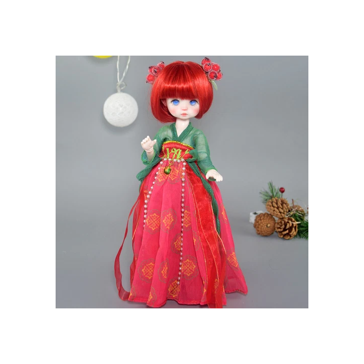 NOUVELLE ANNONCEMode 16 30cm Poupée BJD  Orange Clair Jolis Che