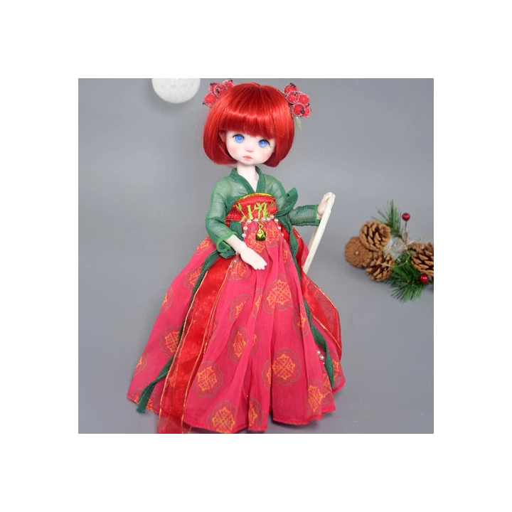 NOUVELLE ANNONCEMode 16 30cm Poupée BJD  Orange Clair Jolis Che