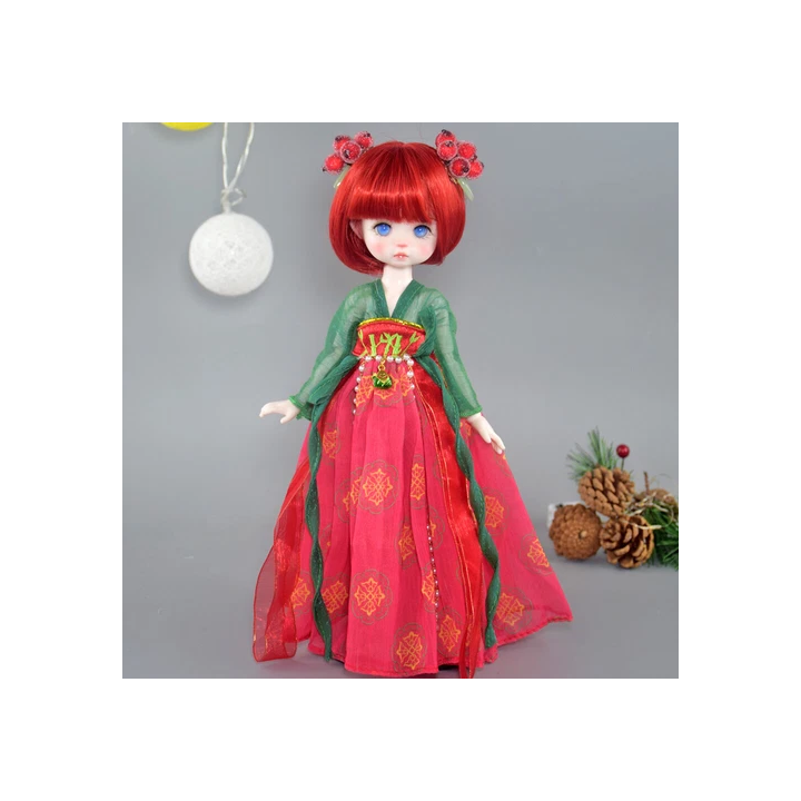 NOUVELLE ANNONCEMode 16 30cm Poupée BJD  Orange Clair Jolis Che
