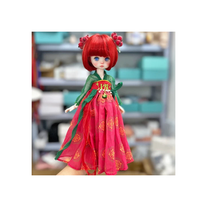 NOUVELLE ANNONCEMode 16 30cm Poupée BJD  Orange Clair Jolis Che