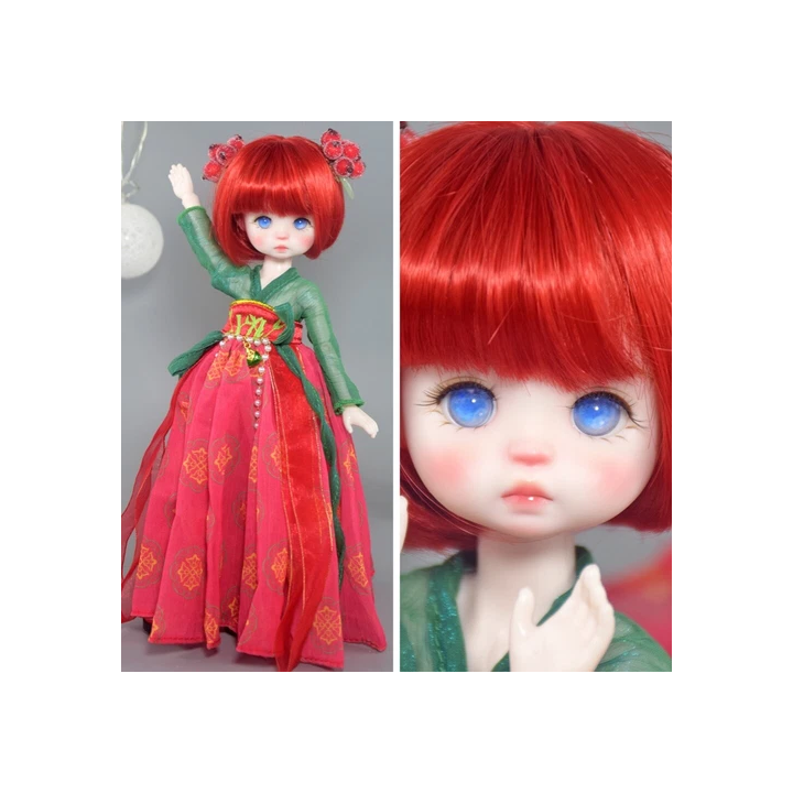 NOUVELLE ANNONCEMode 16 30cm Poupée BJD  Orange Clair Jolis Che