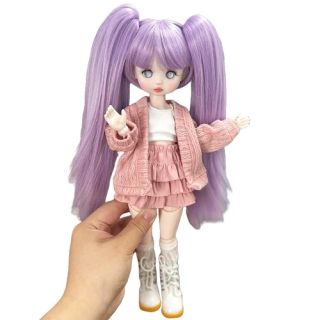 NOUVELLE ANNONCE12 Poupée BJD  Visage Fait À La Main  Orange  