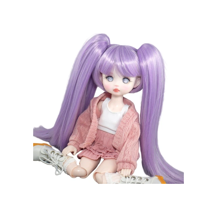 NOUVELLE ANNONCE12 Poupée BJD  Visage Fait À La Main  Orange  