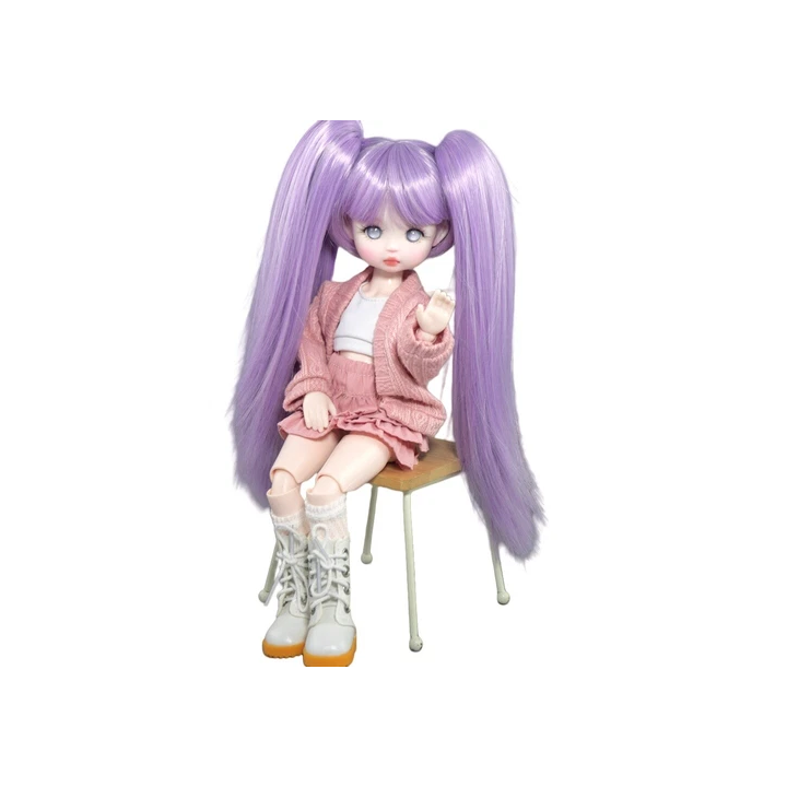 NOUVELLE ANNONCE12 Poupée BJD  Visage Fait À La Main  Orange  