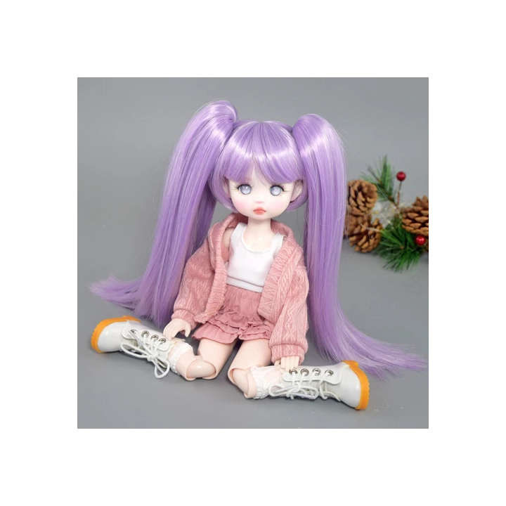 NOUVELLE ANNONCE12 Poupée BJD  Visage Fait À La Main  Orange  