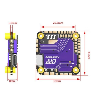NOUVELLE ANNONCEContrôleur de Vol F722 Stack F7 BLHELI-S 100A 4