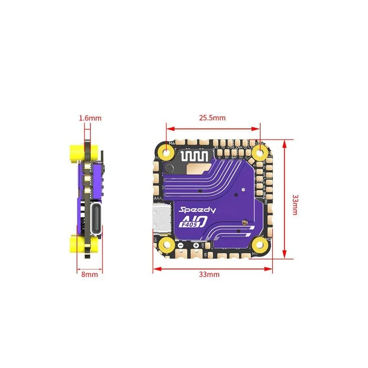 NOUVELLE ANNONCEContrôleur de Vol F722 Stack F7 BLHELI-S 100A 4
