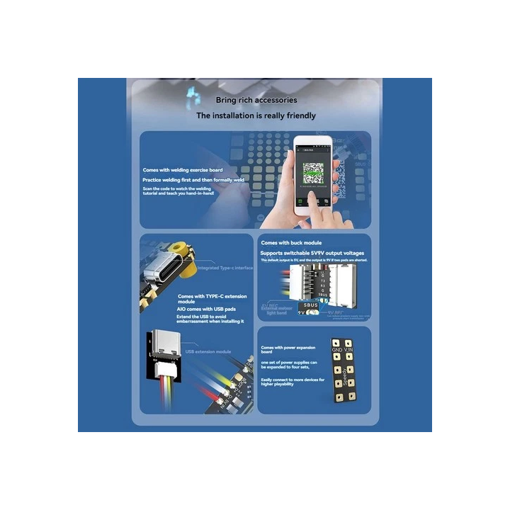 NOUVELLE ANNONCEContrôleur de Vol F722 Stack F7 BLHELI-S 100A 4