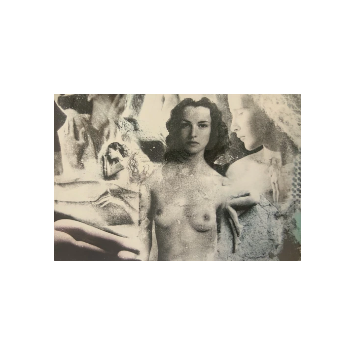 NOUVELLE ANNONCEPHOTO STEREO EROTIQUE sur verre NU FEMININ 1900 