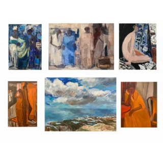 NOUVELLE ANNONCEANDRE FRANCIS 1925-2019 PEINTURE ORIGINALE COMPO
