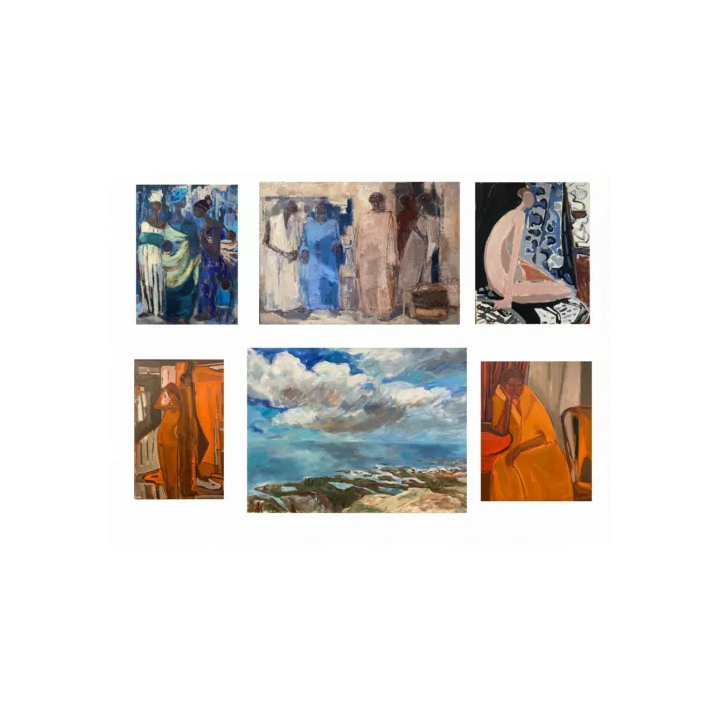 NOUVELLE ANNONCEANDRE FRANCIS 1925-2019 PEINTURE ORIGINALE COMPO