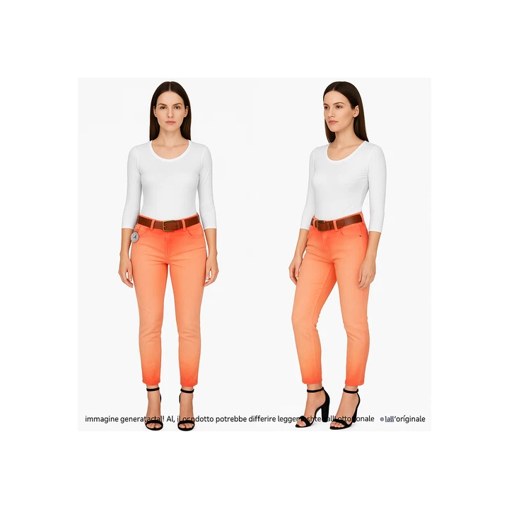 NOUVELLE ANNONCEIblues Par Max Mara Pantalon Femme Beige Jambe D