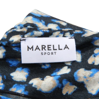 NOUVELLE ANNONCETwinSet Blouse Top Femme Medium Bleu Noir Noué 
