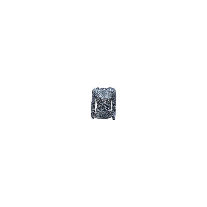 NOUVELLE ANNONCETwinSet Blouse Top Femme Medium Bleu Noir Noué 