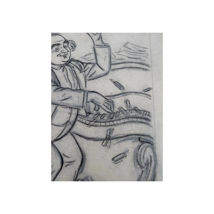 Frans MASEREL  Logre dans les bois Gravure sur bois originale si