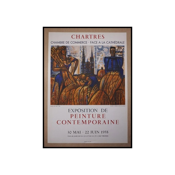 NOUVELLE ANNONCECarricature - Gustave Assire - Dessin au fusain 