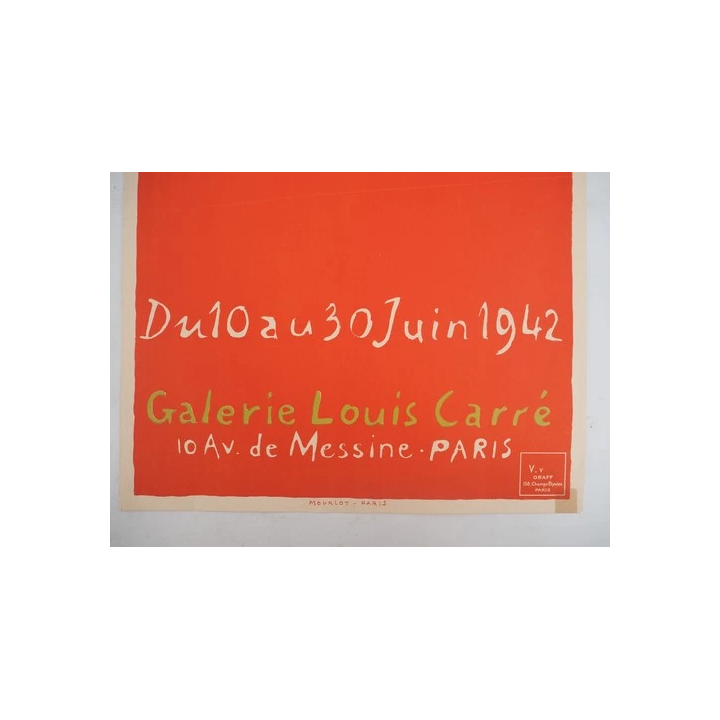 NOUVELLE ANNONCEAFFICHE DART Joan MIRO  Composition colorée fle