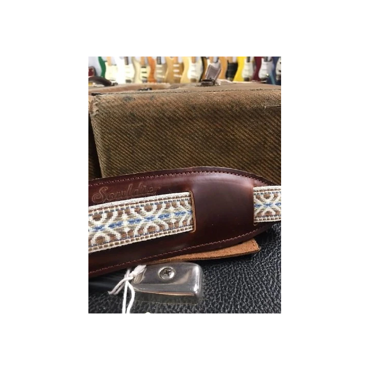 Souldier Crocus Leather Saddle Guitar Strap Free Shipping in the