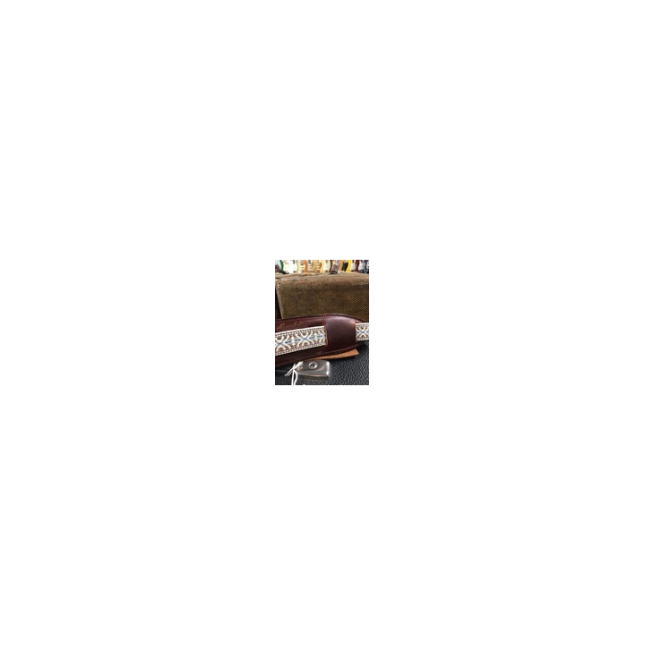 Souldier Crocus Leather Saddle Guitar Strap Free Shipping in the
